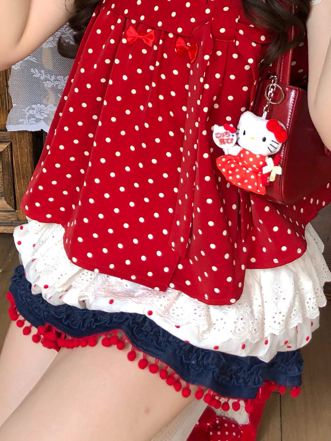 Cherry Darling Cotton Skirt-Bottoms-ntbhshop