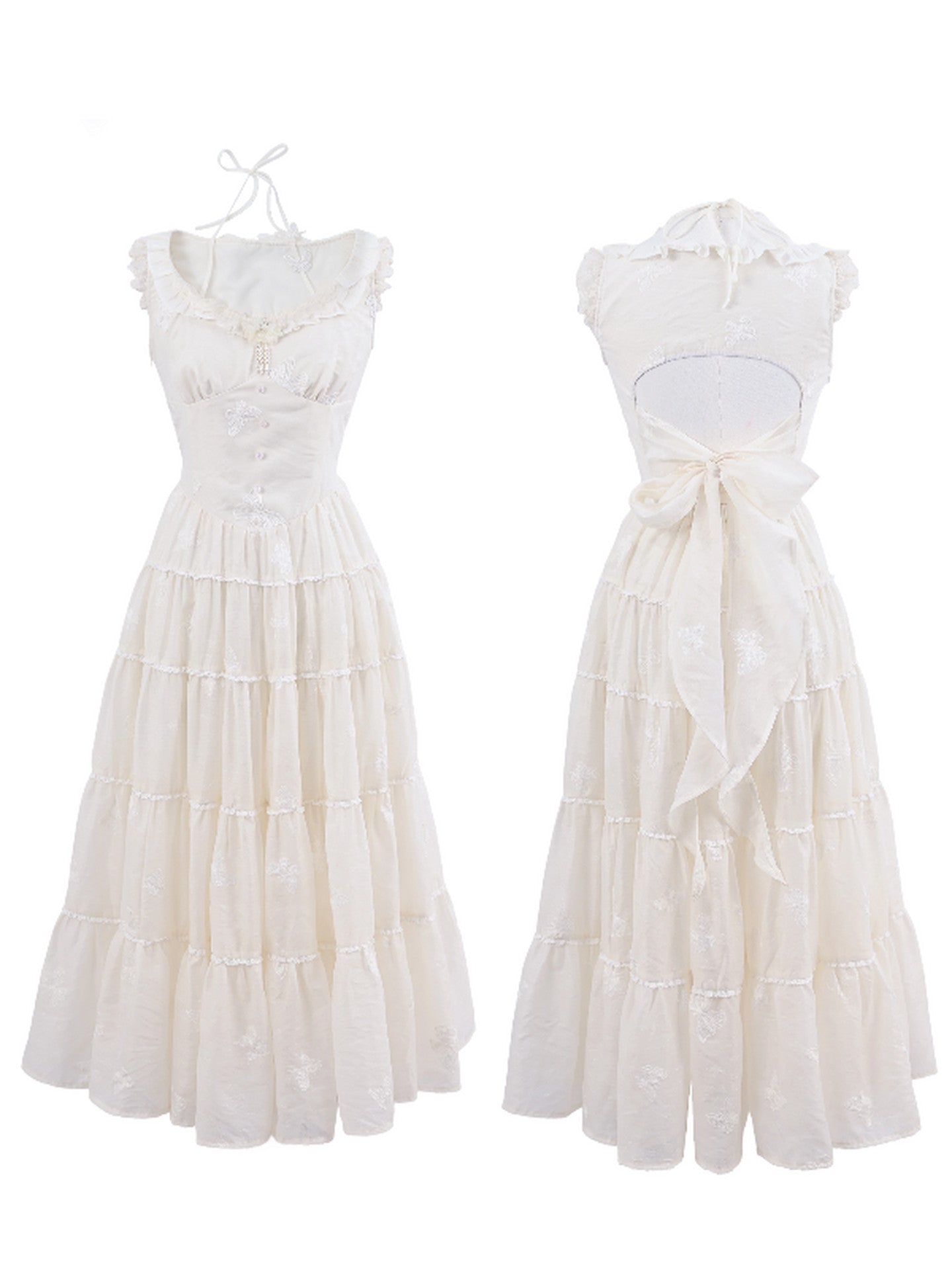 Butterfly Garden Maxi Dress-Dresses-ntbhshop