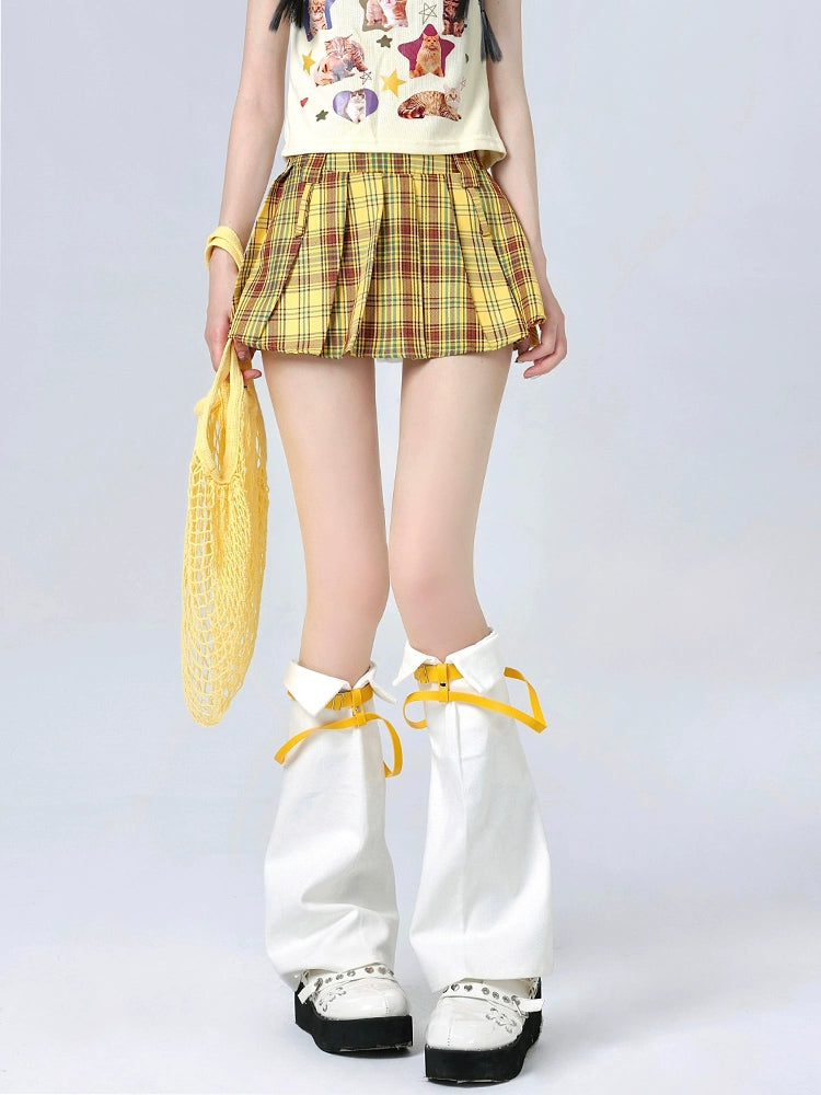 Polo Collar Belt Leg Warmers-ntbhshop