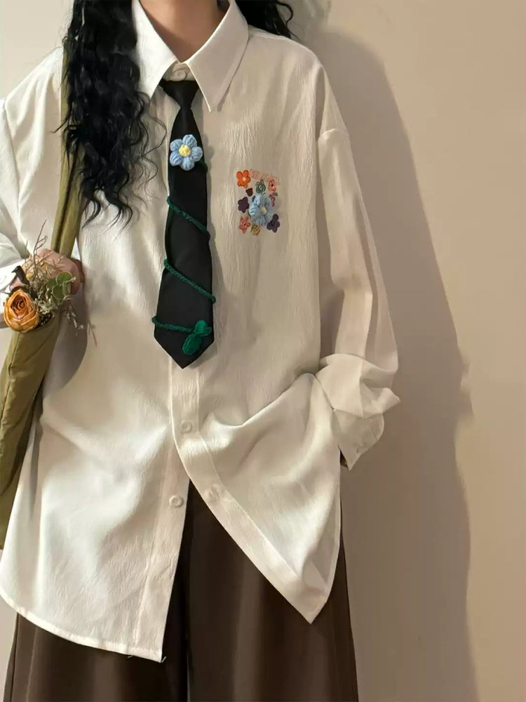 Quiet Garden Tie Shirts-Tops-ntbhshop