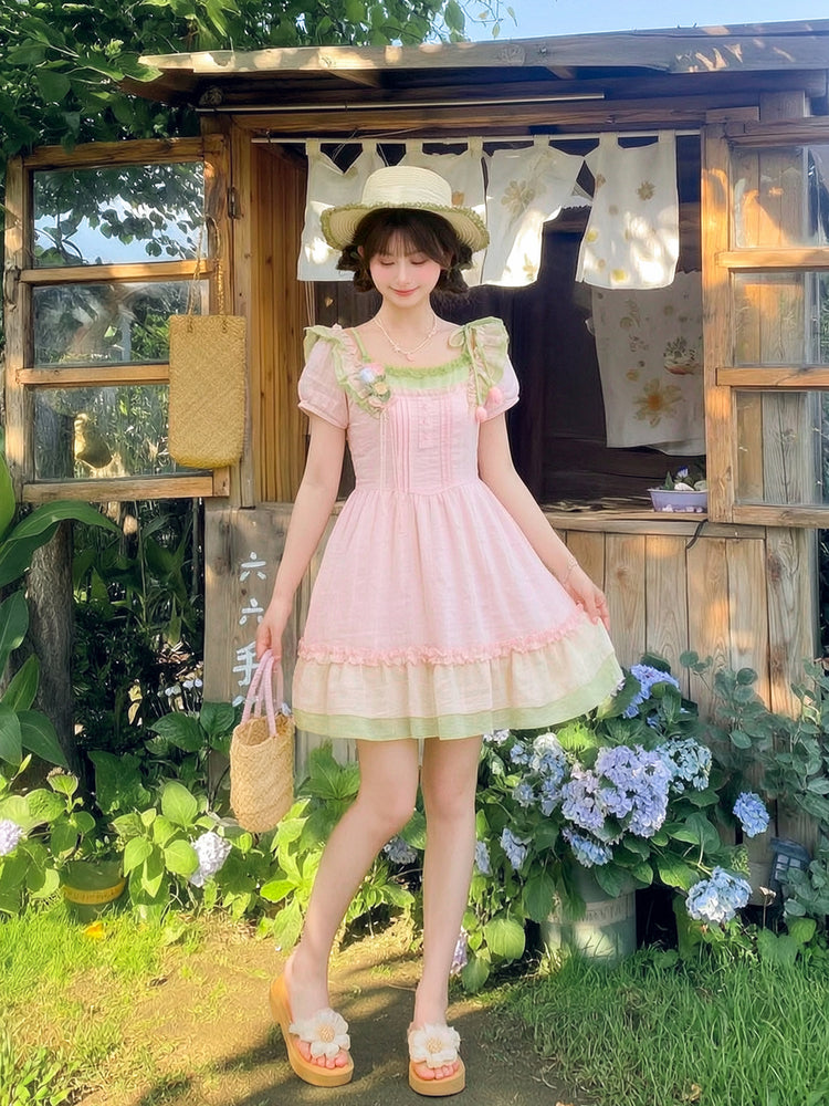 Tulip Bloom Puff Dress-Dresses-ntbhshop