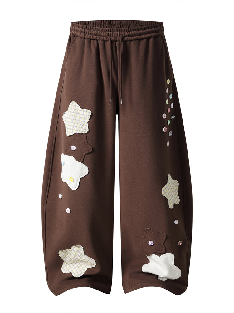 Whimsy Button Patch Pants-Bottoms-ntbhshop