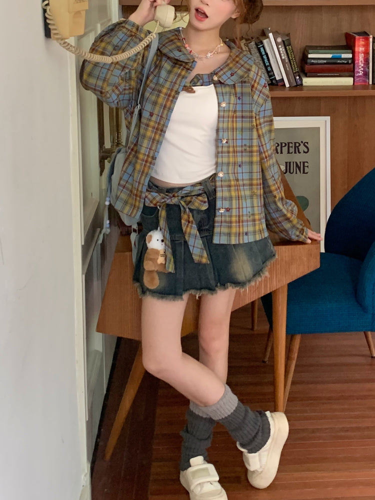 Starry Bear Academy Cami, Shirt & Skirt-ntbhshop