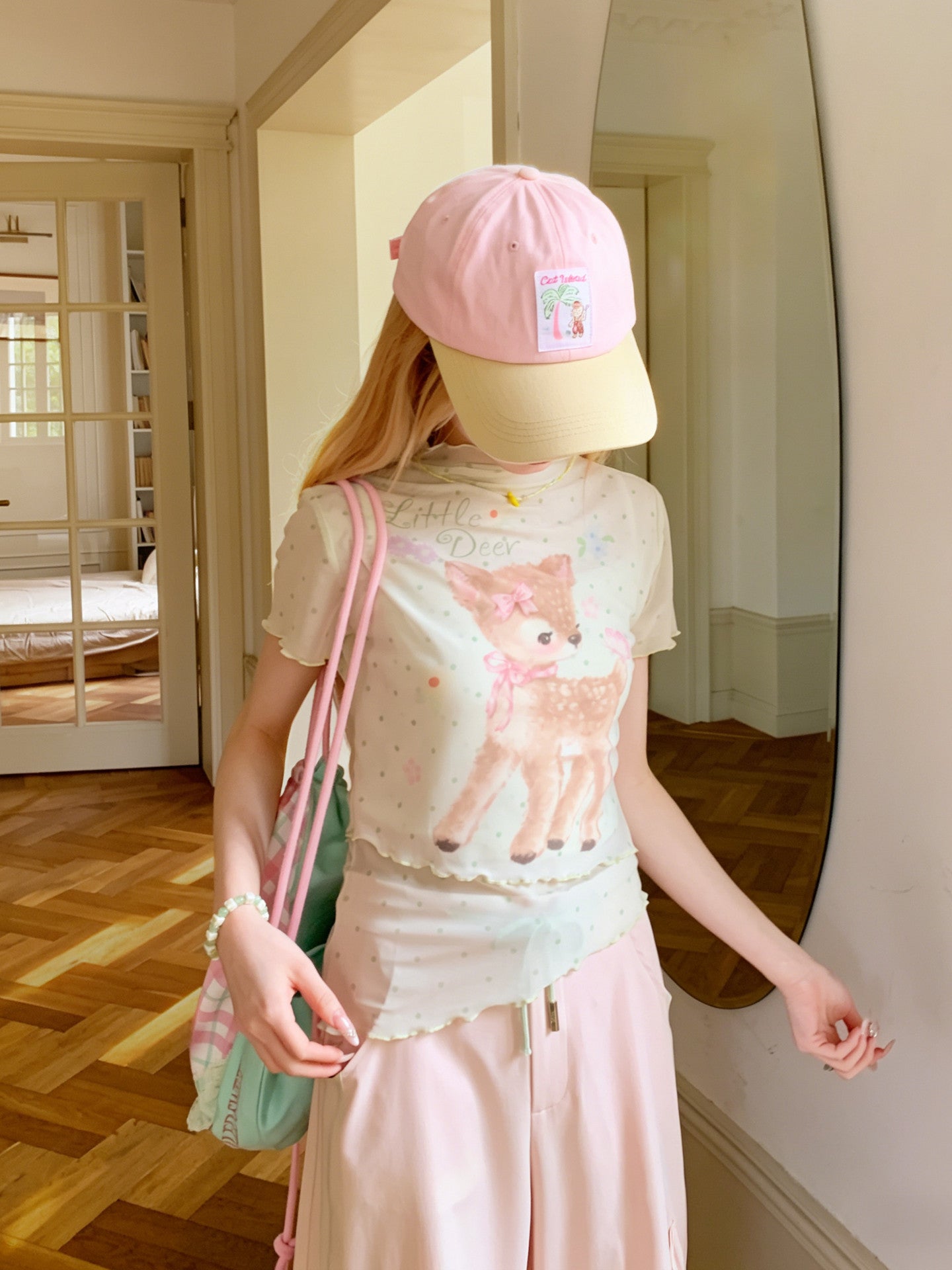 Dear Bambi Mesh Tees-Tops-ntbhshop