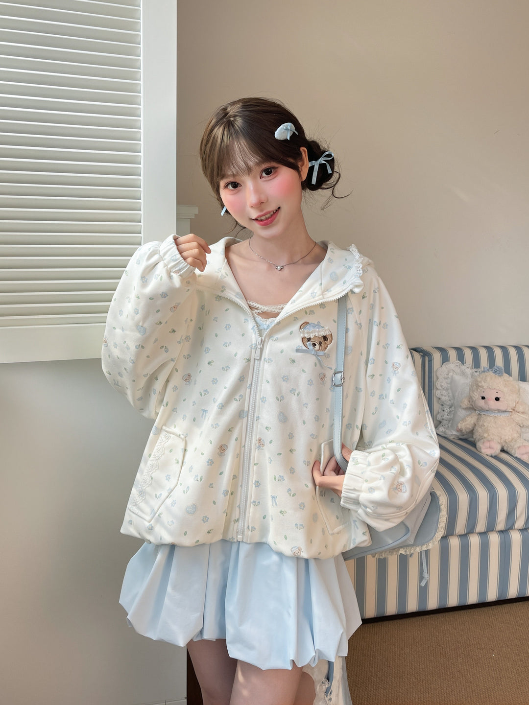 Teddy Garden Hooded Jacket