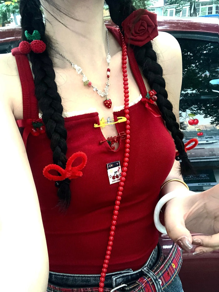 Lollipop Bow Tie-Back Camisoles-ntbhshop