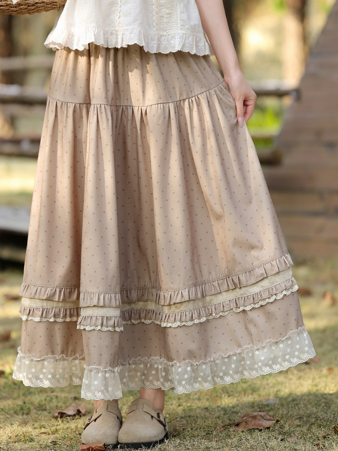 Cottage Picnic Maxi Skirt-Bottoms-ntbhshop