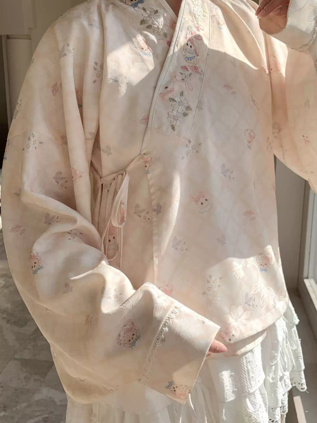 Berry Fairy Picnic Wrap Blouse-Tops-ntbhshop