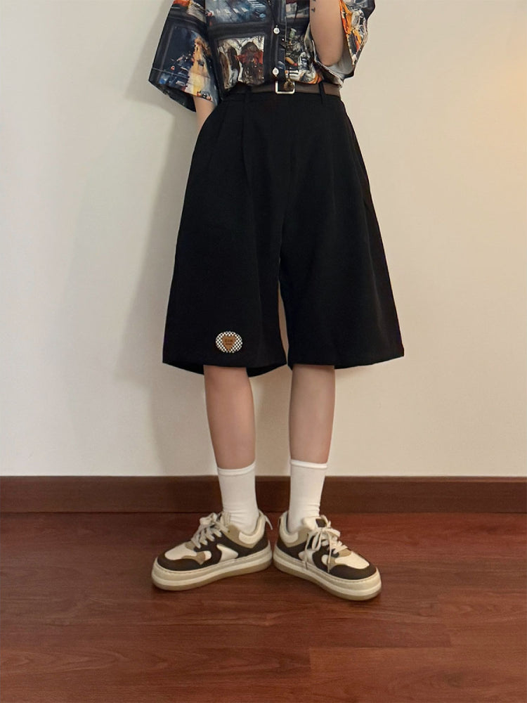 Retro Drift Wide Drape Shorts-ntbhshop