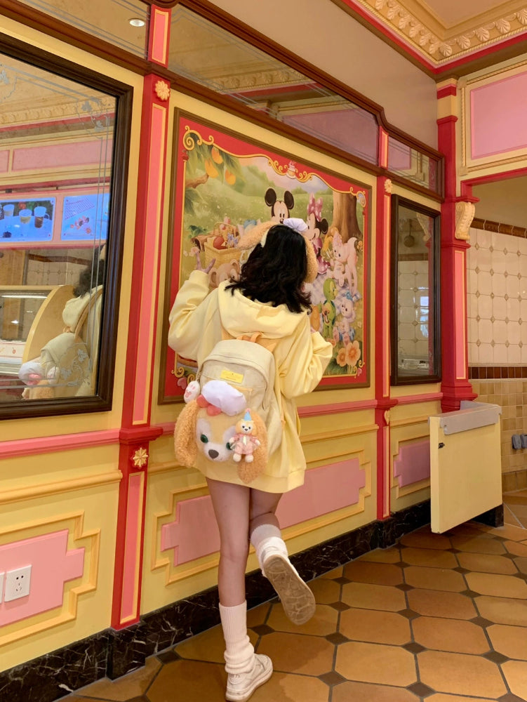 Buttercream Pup Oversize Hooded Jacket-ntbhshop