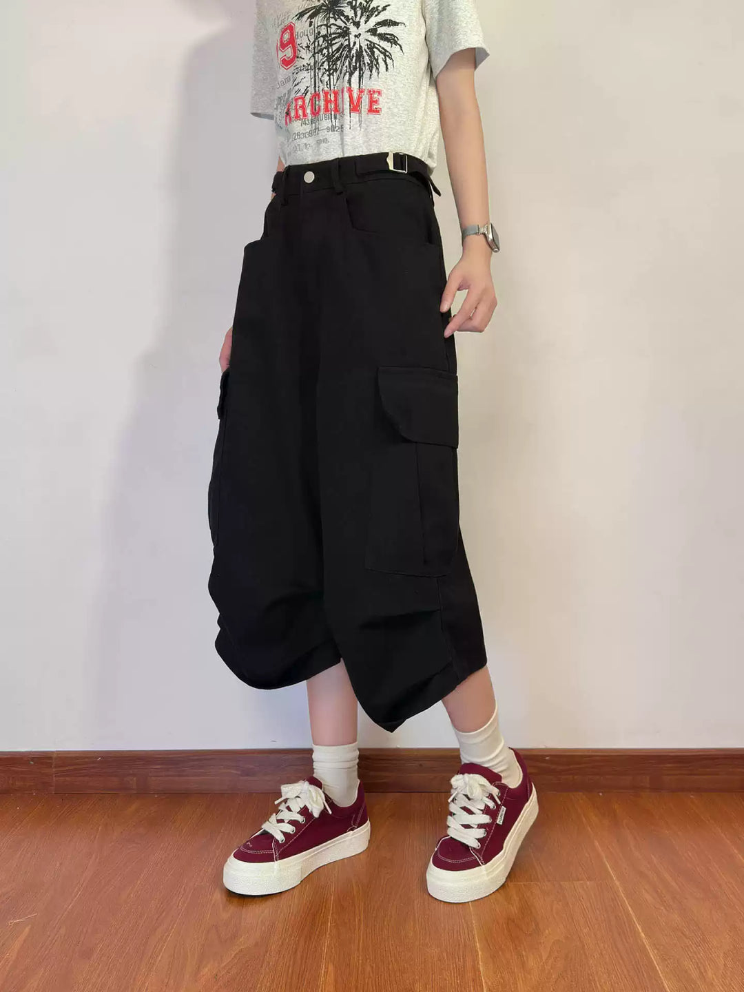Corner Store Utility Culottes-Bottoms-ntbhshop