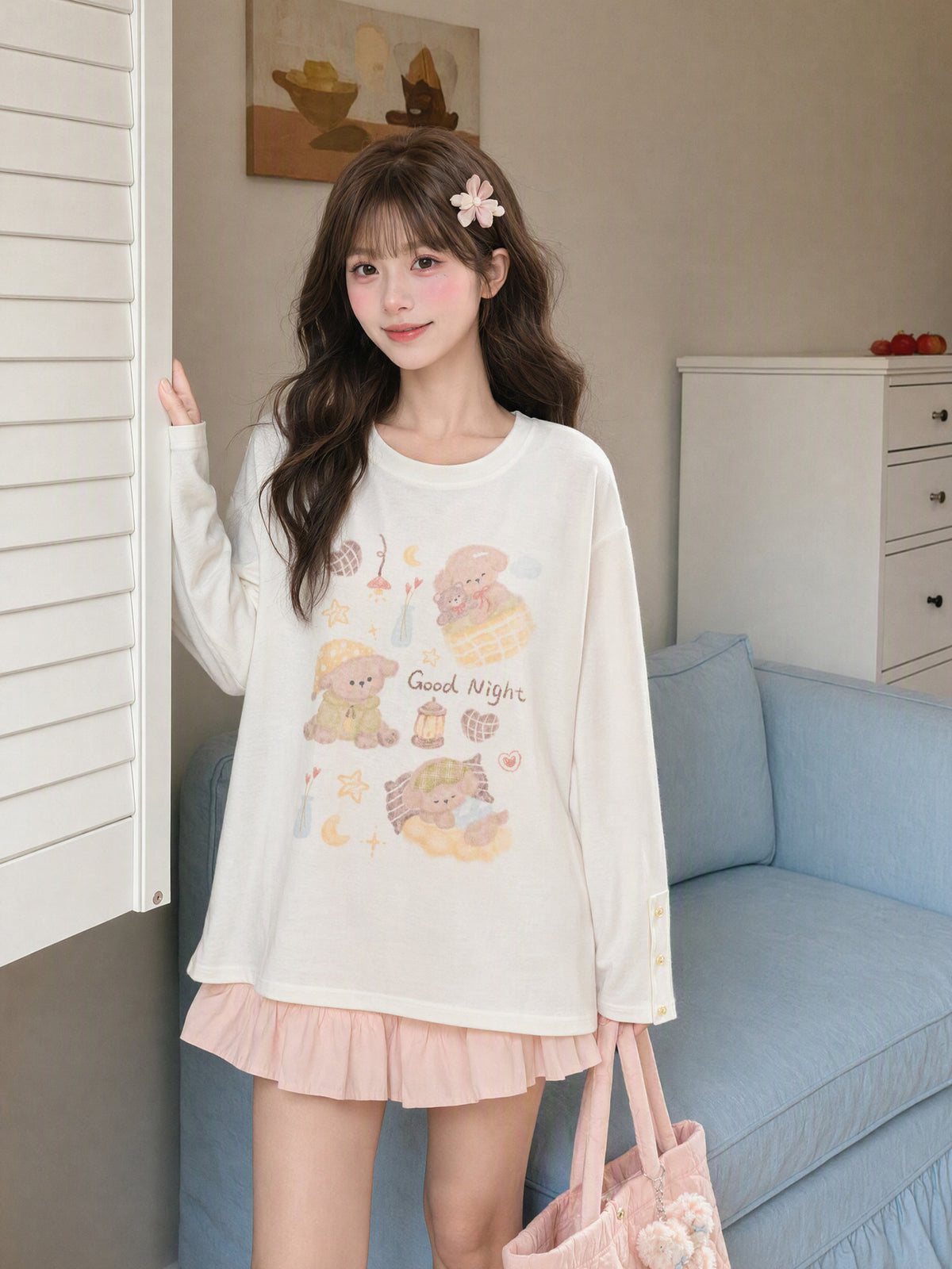 Goodnight Puppy Base Tee-Tops-ntbhshop