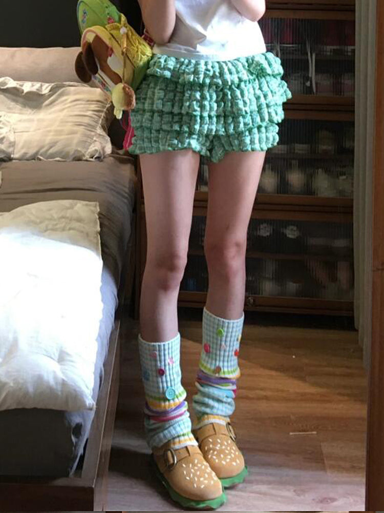 Button Pop Dopamine Leg Warmers-ntbhshop