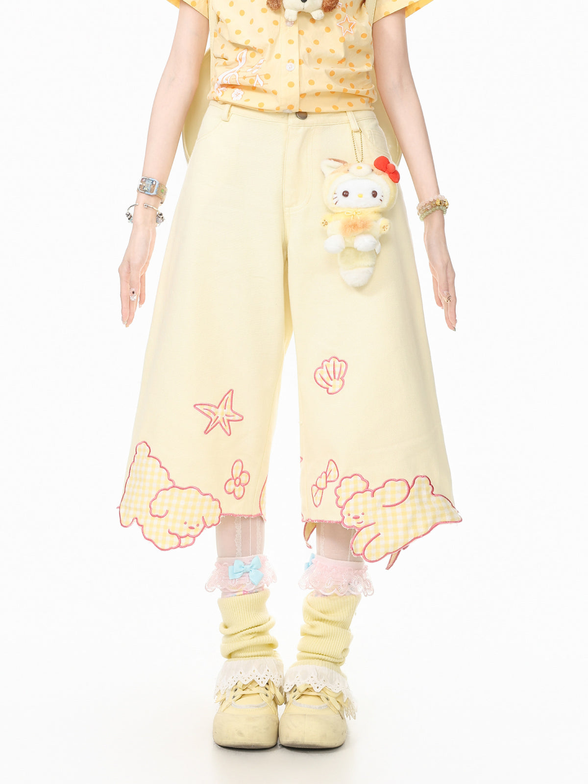 Candy Puppy Capri Pants-Bottoms-ntbhshop