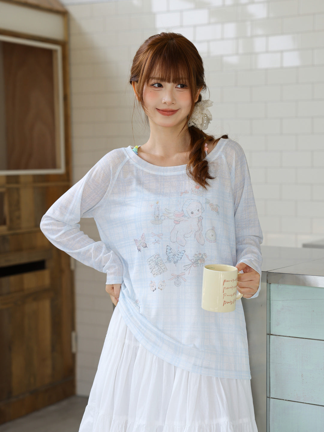 Milk Lamb Sheer Top-Tops-ntbhshop