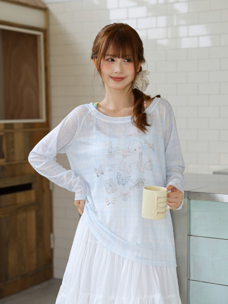 Milk Lamb Sheer Top-Tops-ntbhshop