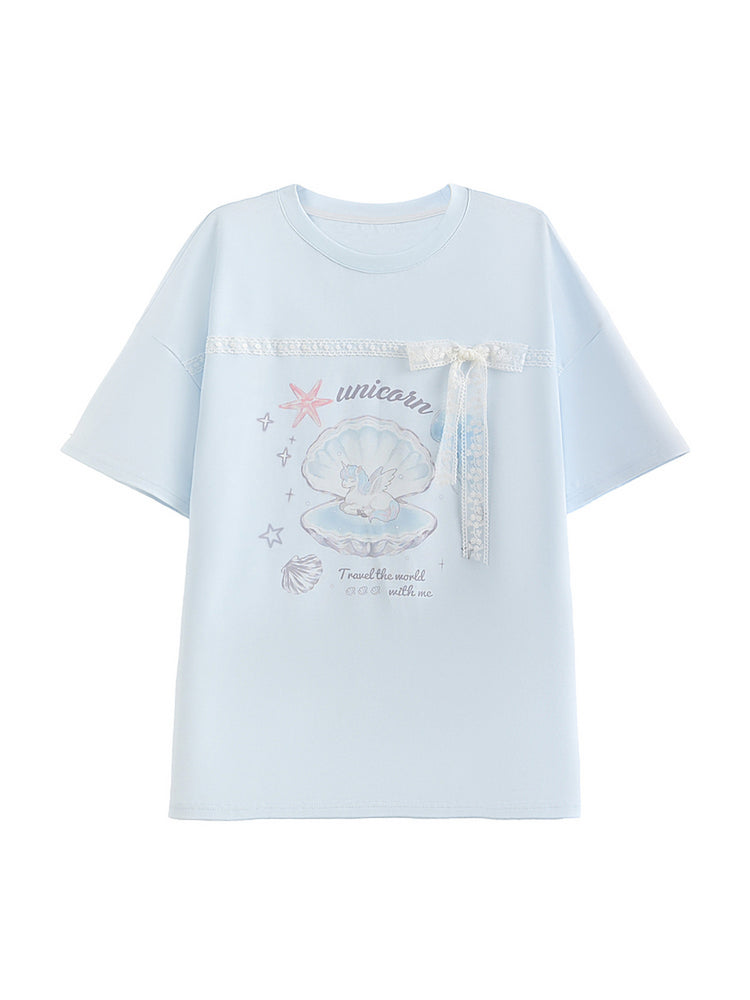 Unicorn Dream Lace Tee-Tops-ntbhshop