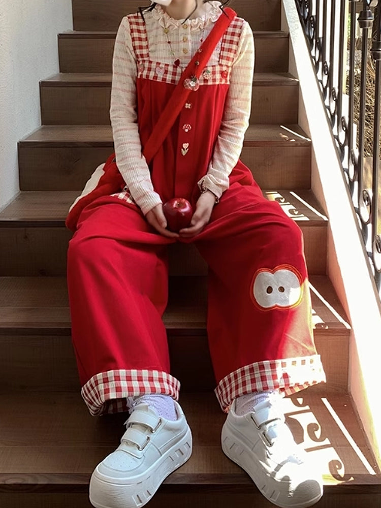 Whimsy Adventure Plaid Overall Pants-ntbhshop