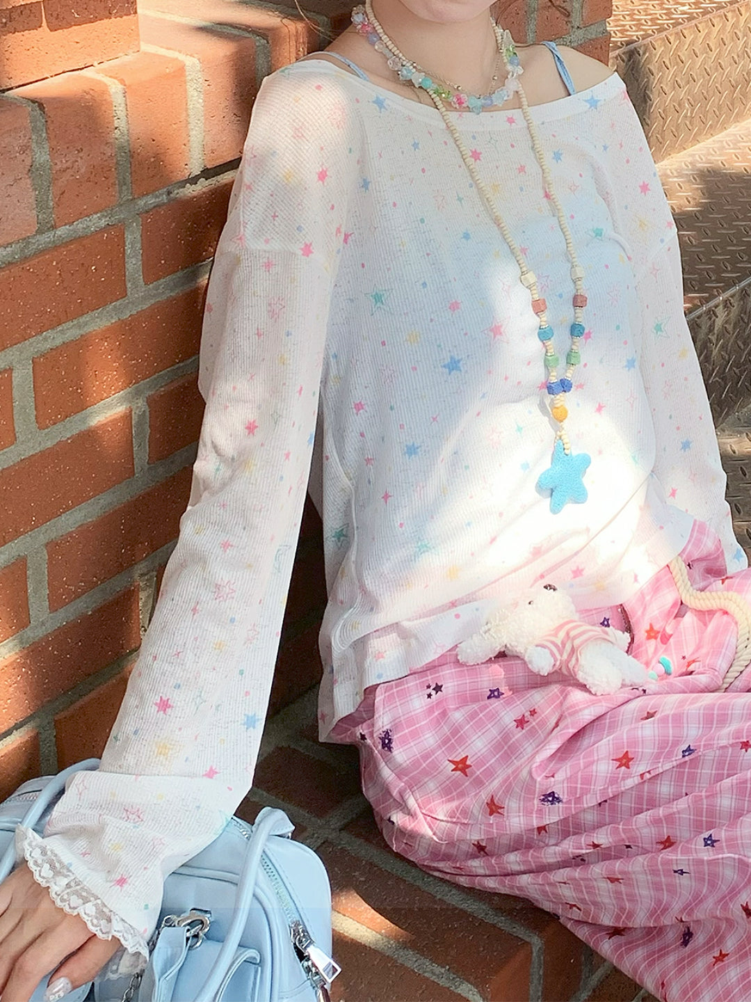 Cosmic Pink Camisole, Top & Pants-Sets-ntbhshop