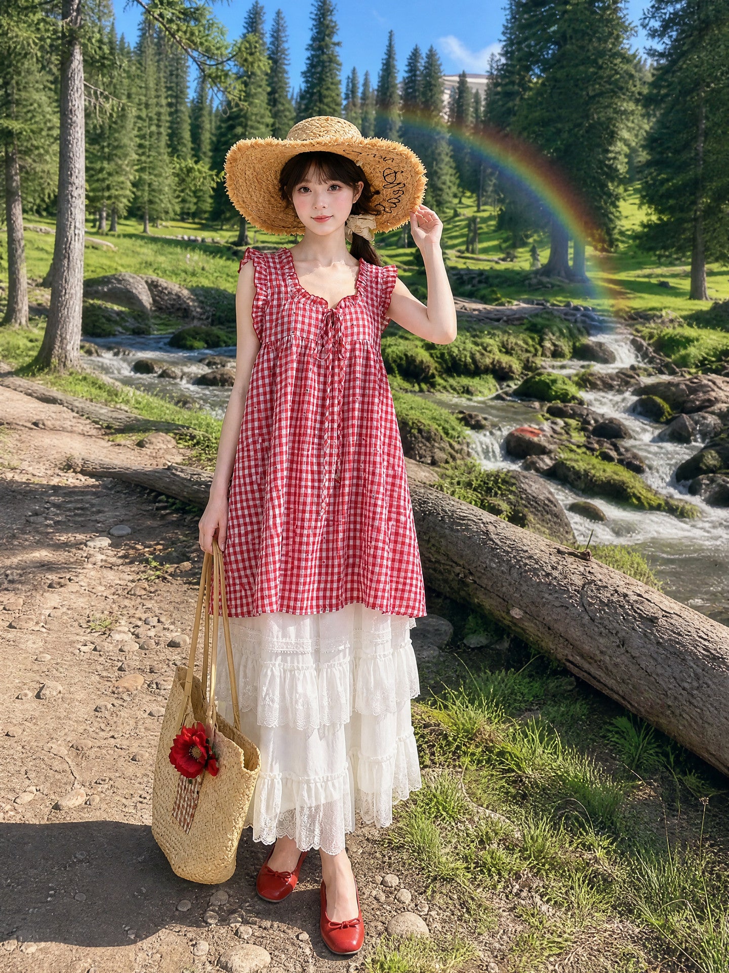 Harvest Market Gingham Dresses-Dresses-ntbhshop