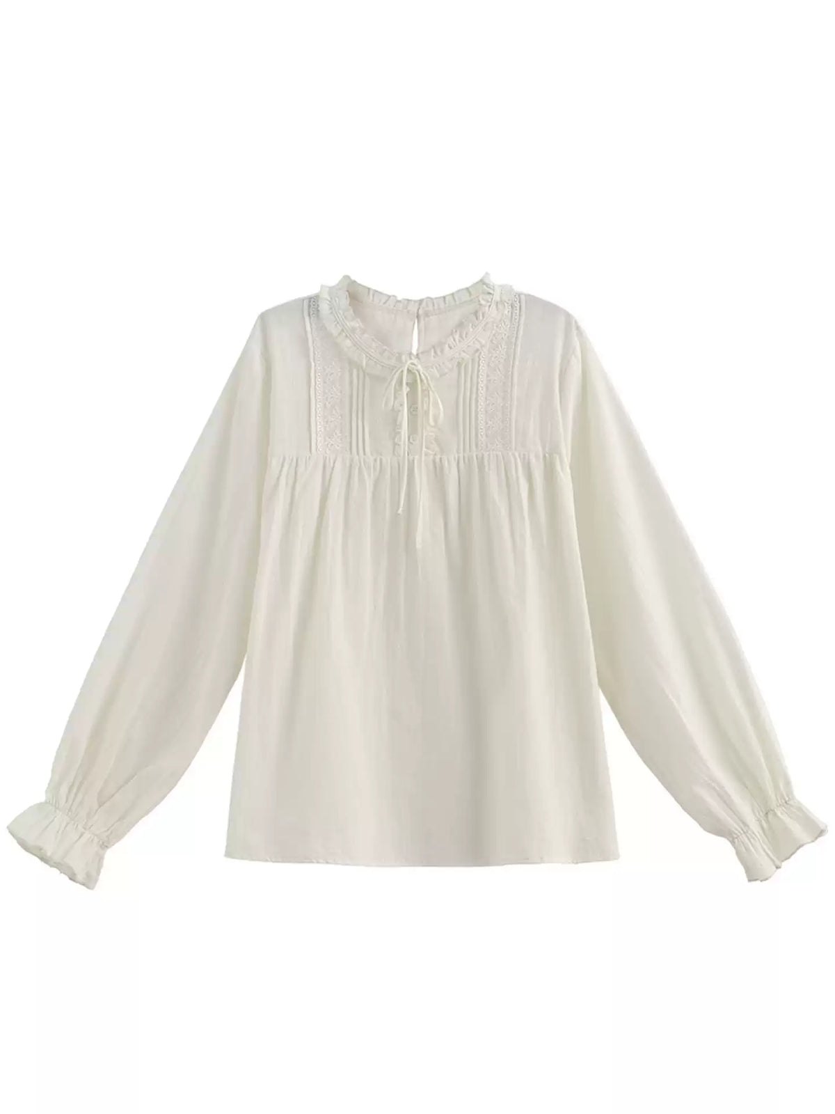 Cloud Milk Soft Blouse-Tops-ntbhshop