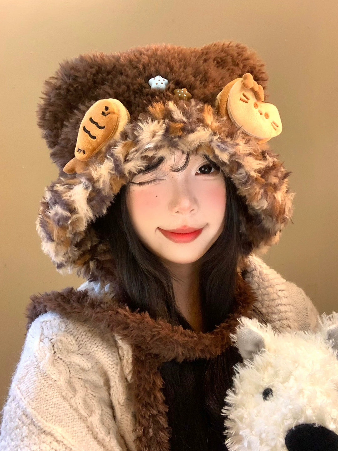 Cafe Cat Guardian Fur Hoods-ntbhshop