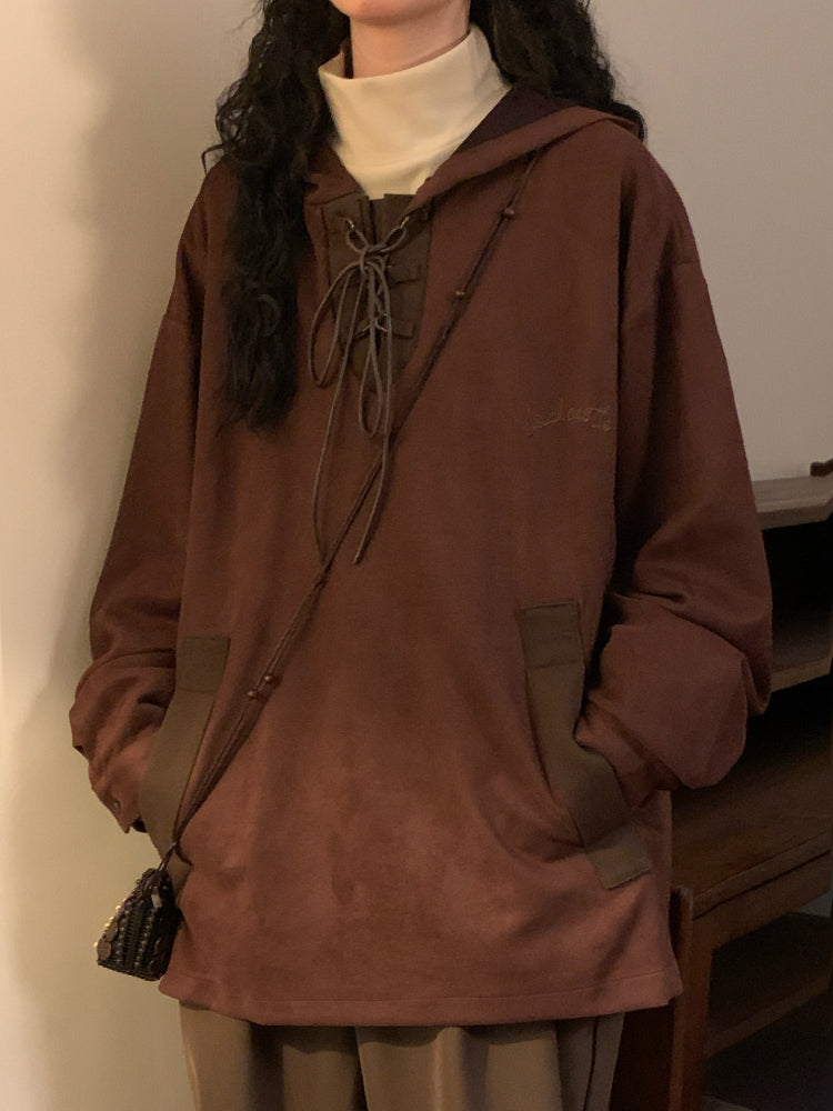 Coffee Wanderer Suede Unisex Hoodie-ntbhshop