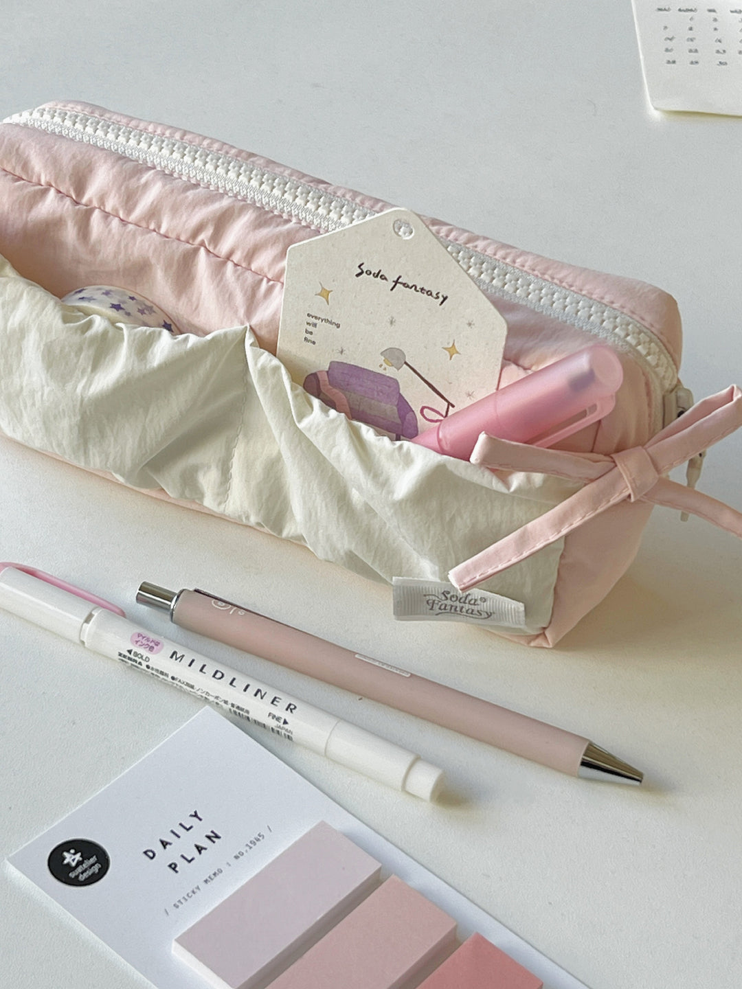 Ribbon Gather Toast Pencil Cases-Accessories-ntbhshop