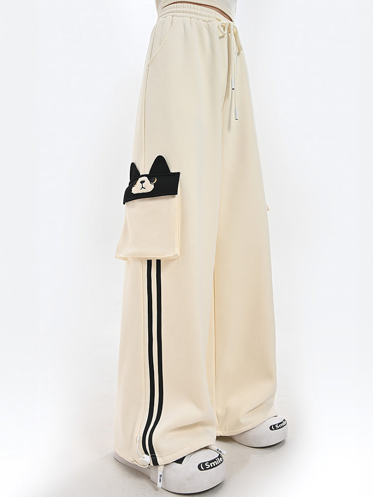 Milk Cat Cloudy Hooded Jacket & Sweatpants-Sets-ntbhshop