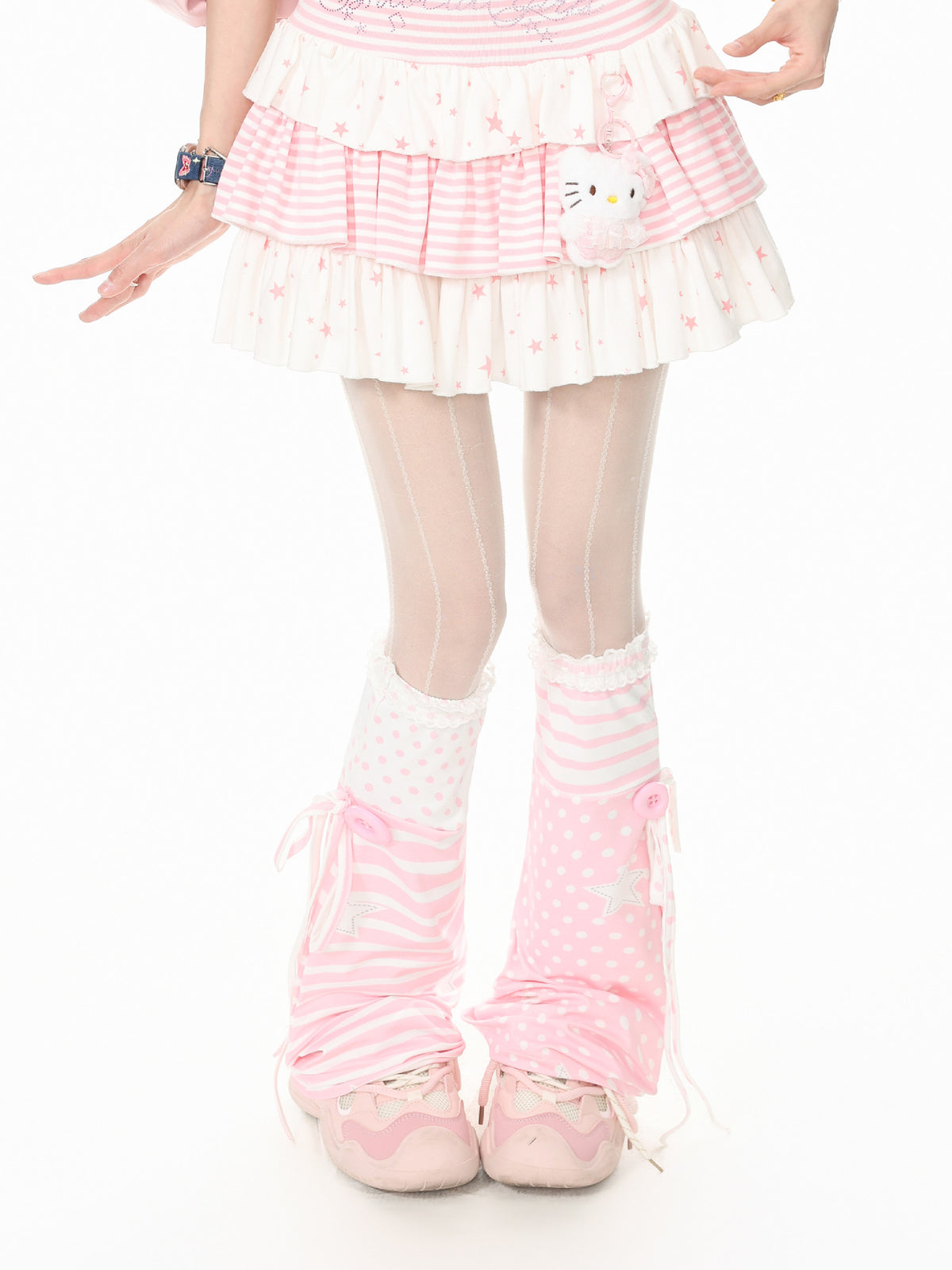 Sugar Stripe Leg Warmers-Accessories-ntbhshop