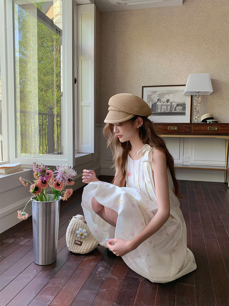 Lolan Garden Sleeveless Bubble Dress-ntbhshop