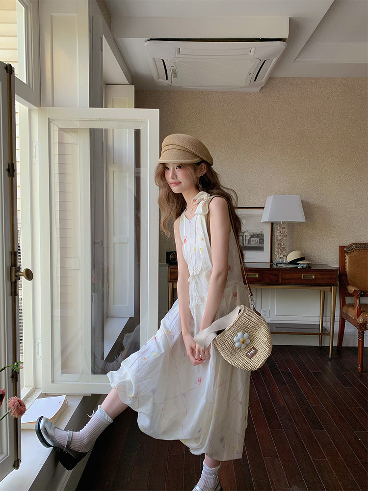 Lolan Garden Sleeveless Bubble Dress-ntbhshop