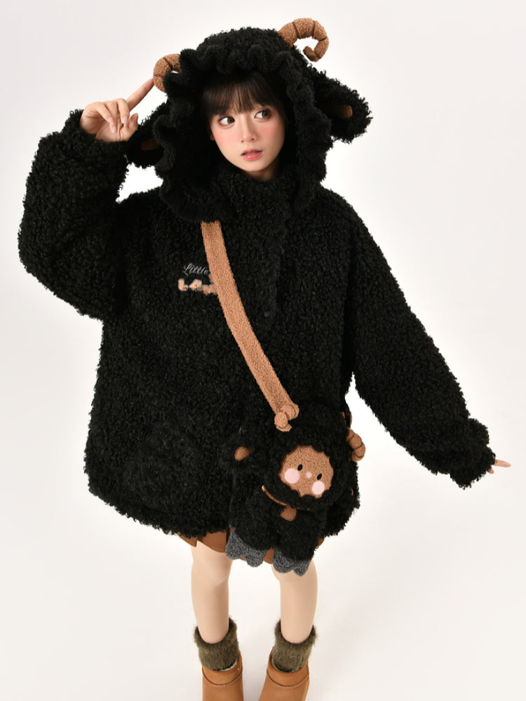 Midnight Lamb Cozy Fleece Jacket & Bag-ntbhshop