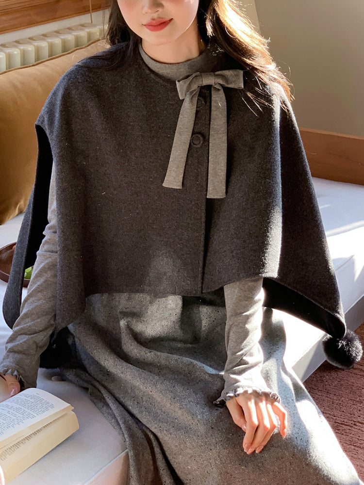 The Poets Winter Cape & Knit Dress-ntbhshop