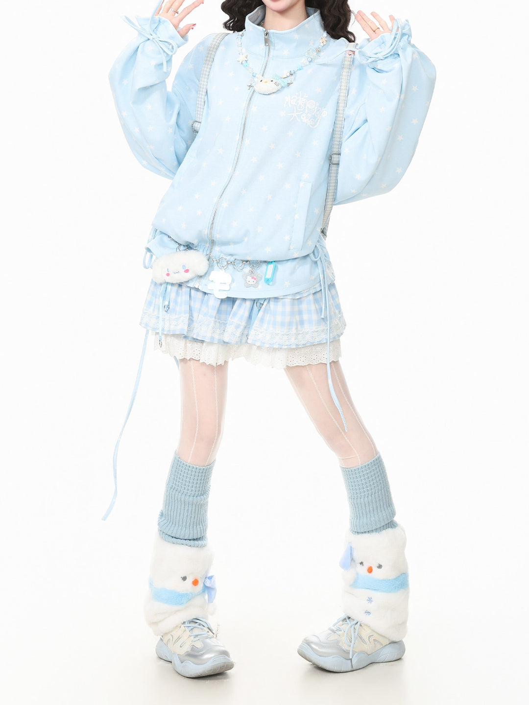 Milky Moon Stand-Collar Jackets-Outerwear-ntbhshop
