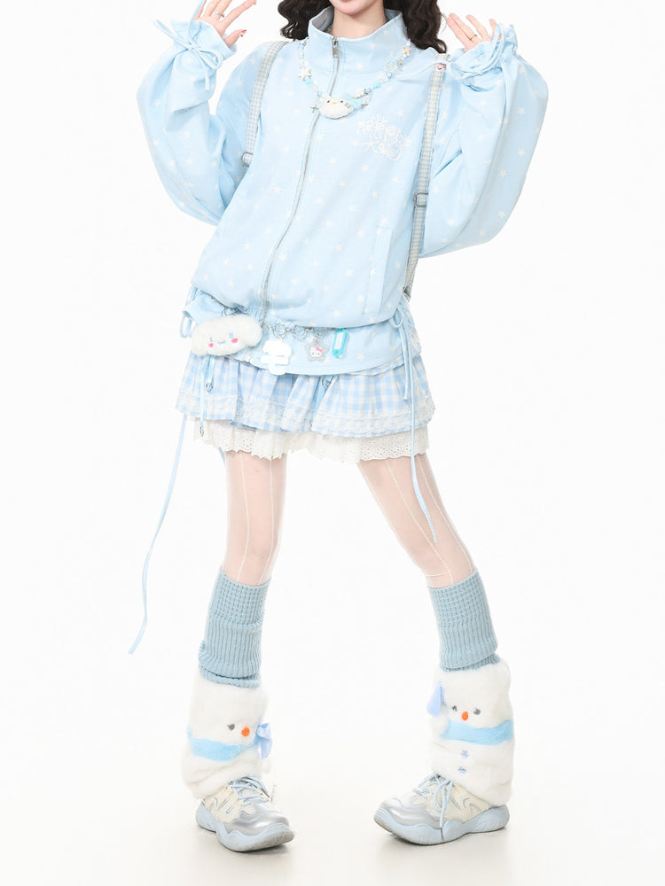 Milky Moon Stand-Collar Jackets-Outerwear-ntbhshop
