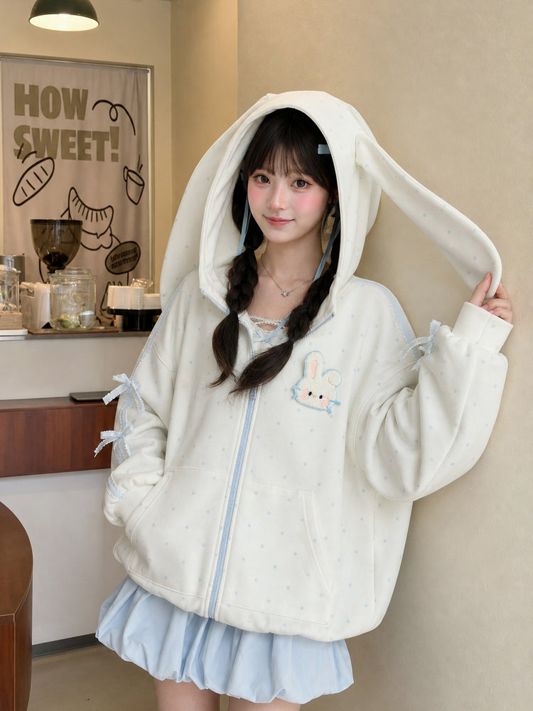 Bunny Wish Ear Jacket-Outerwear-ntbhshop