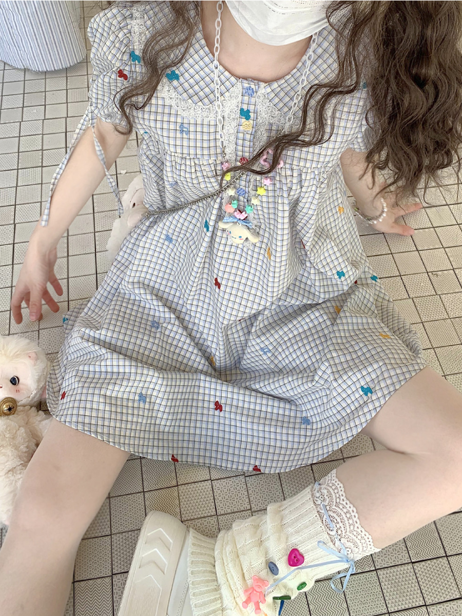 Confetti Pony Gingham Dress-Dresses-ntbhshop