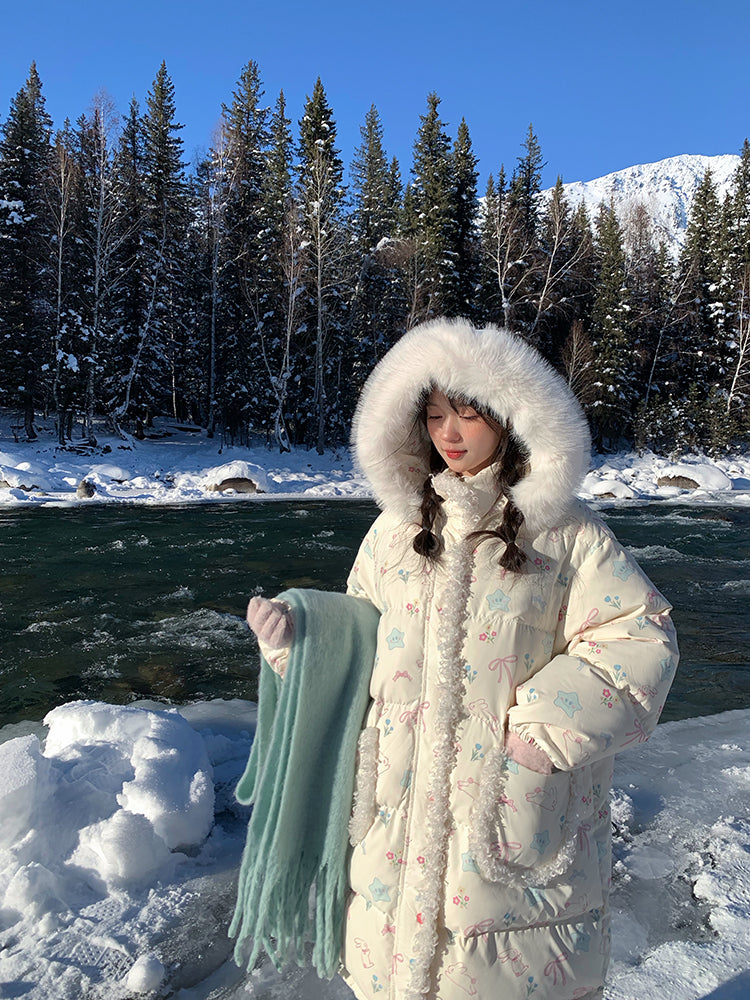 Bunny Meadow Dream Puffer Coat-ntbhshop