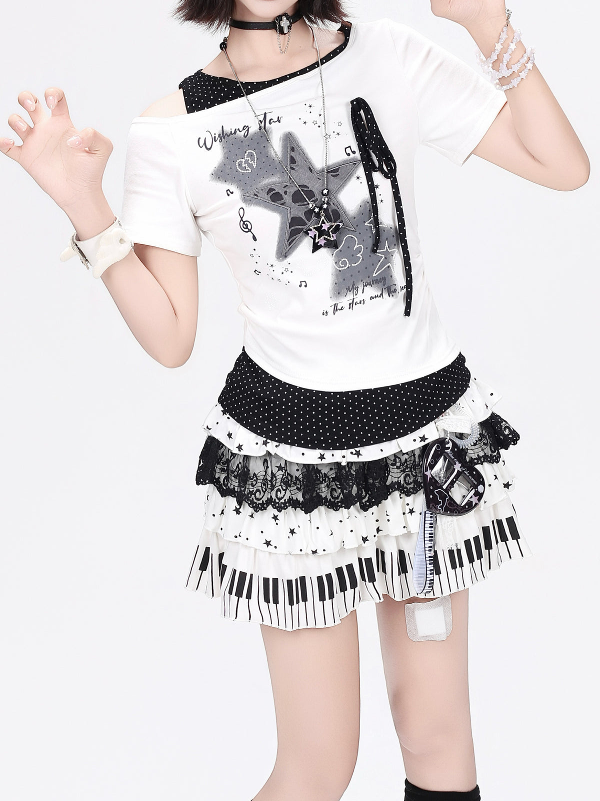 Piano Cake Layered Skirts-Bottoms-ntbhshop