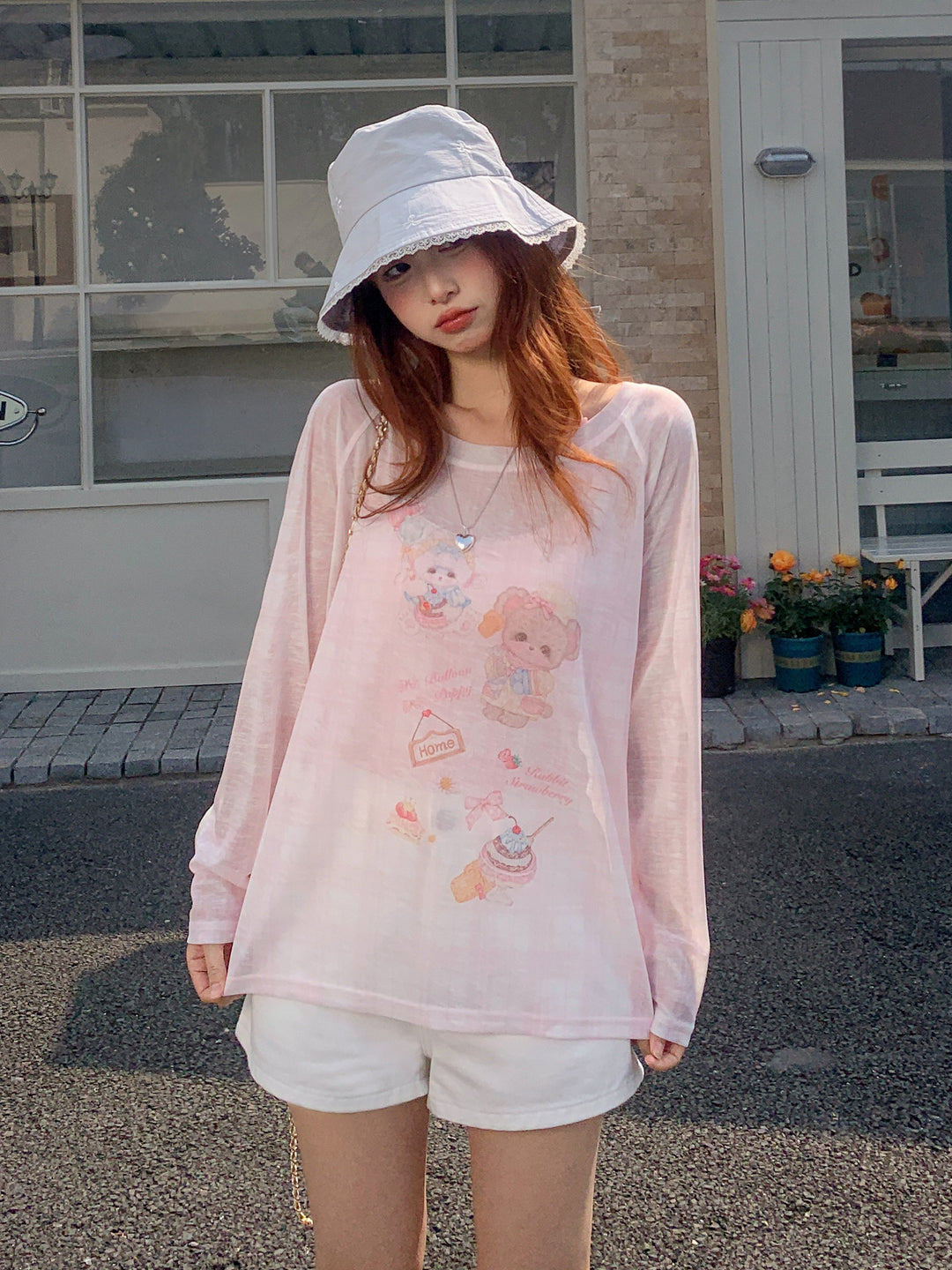 Sweet Home Bear Sheer Top-Tops-ntbhshop