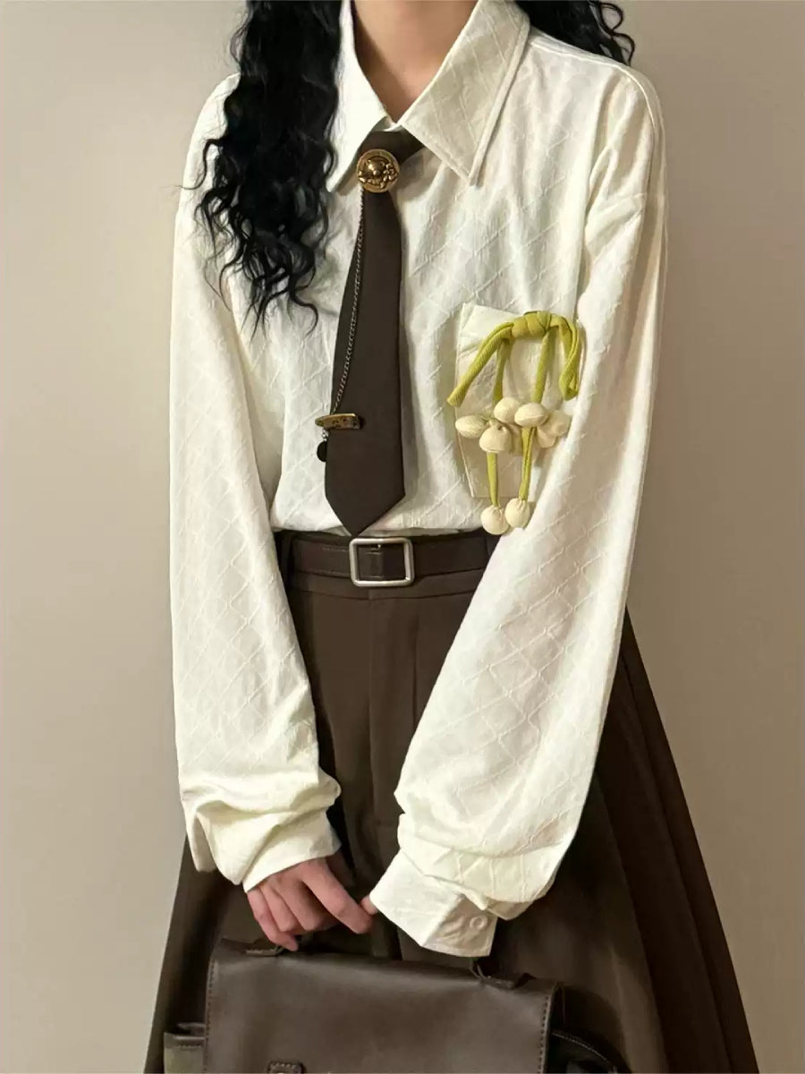 Lily of the Valley Tie Shirts-Tops-ntbhshop