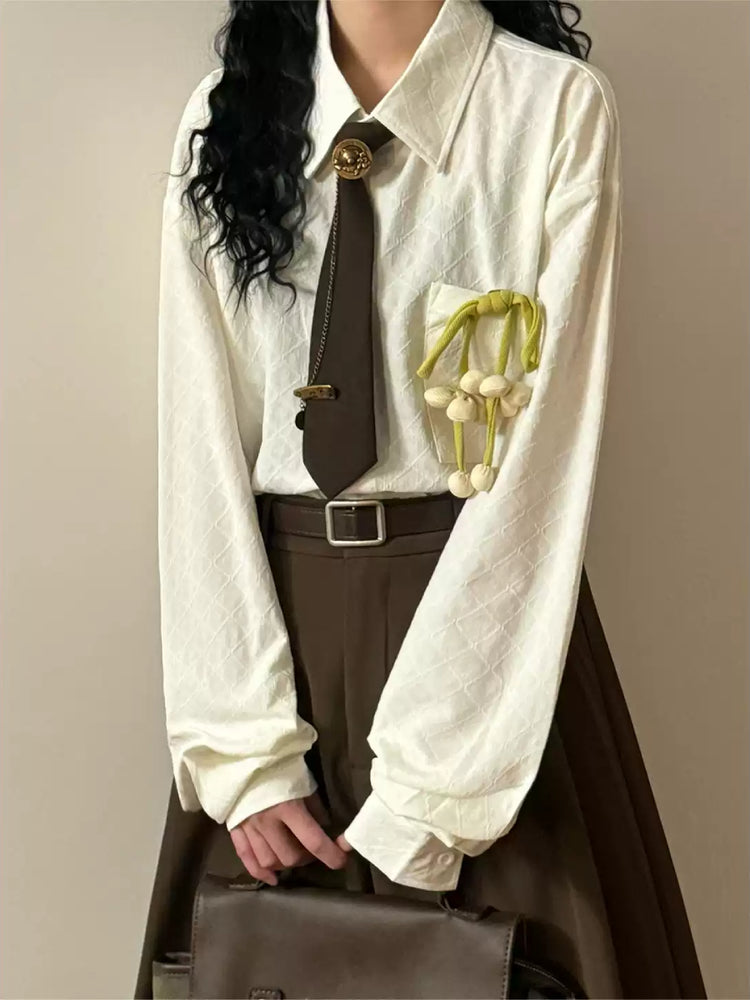 Lily of the Valley Tie Shirts-Tops-ntbhshop