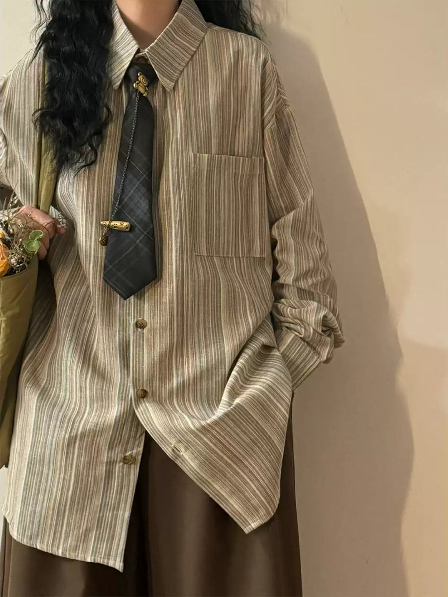 Inkbound Pinstripe Tie Shirts-Tops-ntbhshop