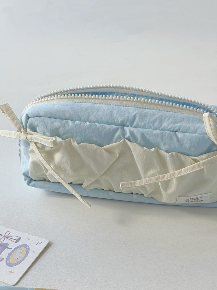 Ribbon Gather Toast Pencil Cases-Accessories-ntbhshop