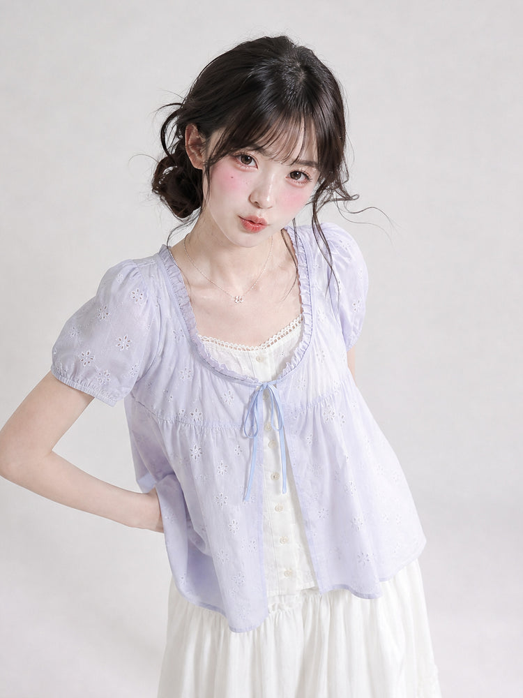 Morning Dew Cotton Blouses-Tops-ntbhshop
