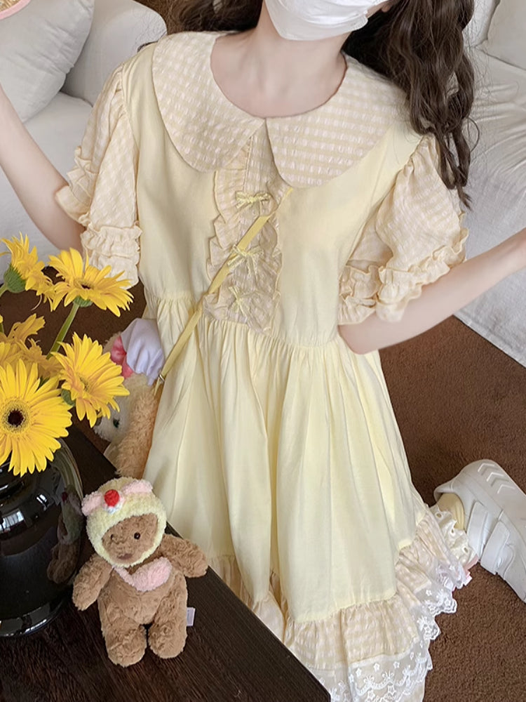 Sunpop Gingham Bubble Dress-ntbhshop