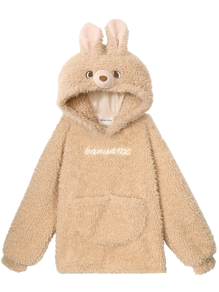 Cute Kangaroo Cozy Fleece Hoodie-ntbhshop