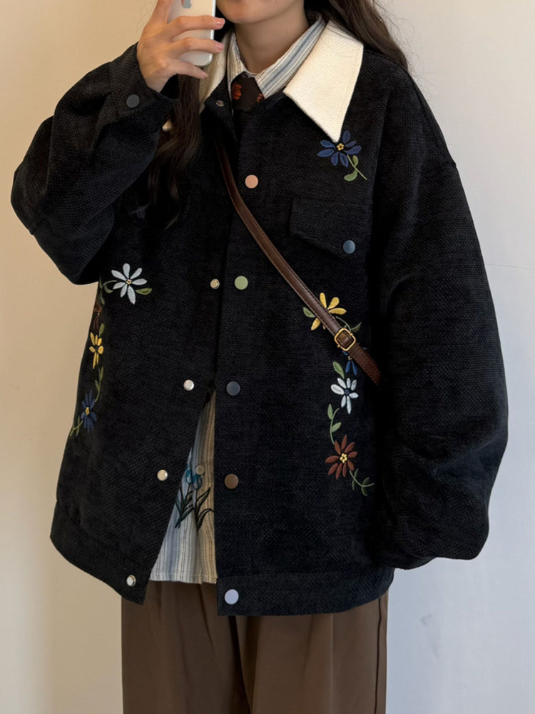 Folk Bloom Corduroy Jackets-ntbhshop