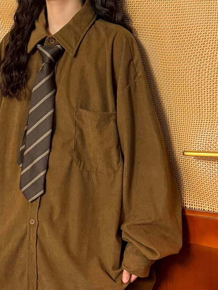 Autumn Archive Unisex Corduroy Shirts-ntbhshop